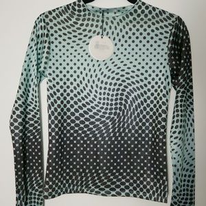 Gimaguas Blue & Brown Graphic Turtleneck